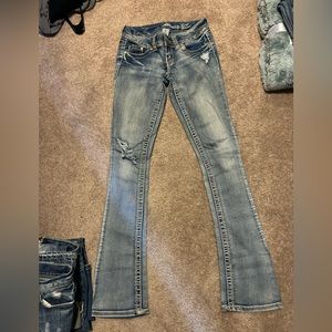 Almost Famous Slim/Skinny boot cut jeans size 0